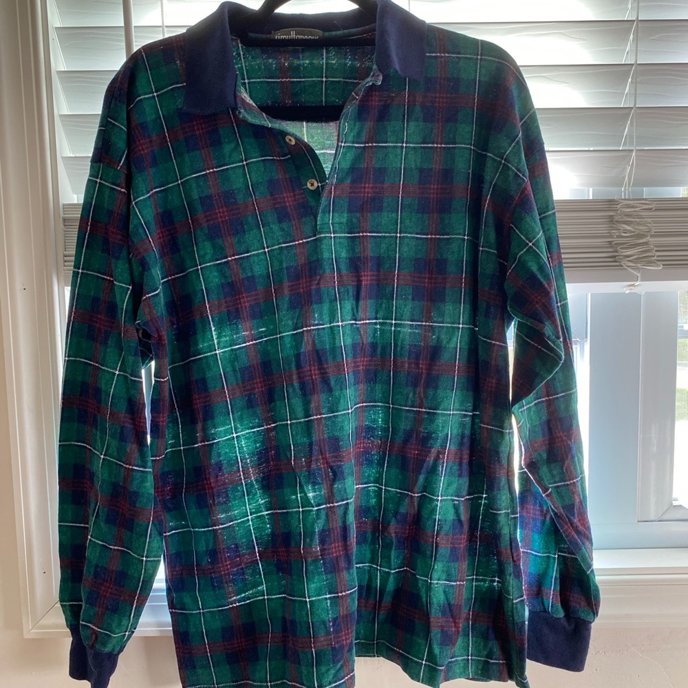 Vintage Simultaneous Quarter Button Up Flannel